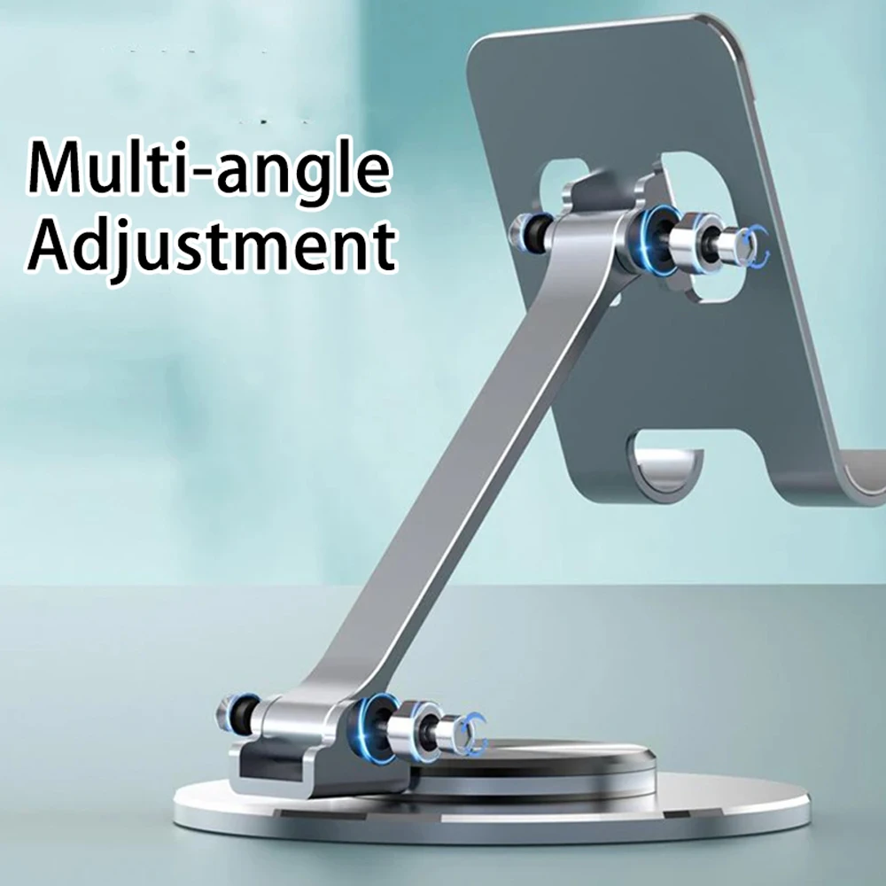 Aluminum Adjustable Phone Silver Color Stand – Desktop & Office Use