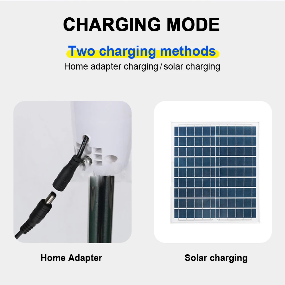 Solar Rechargeable Multi-Purpose Fan with Remote & Buttons Control (Solor Plate Included)