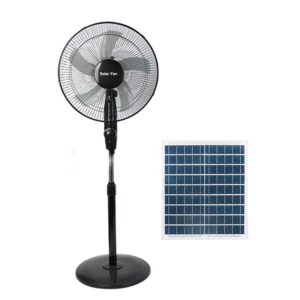 Solar Rechargeable Multi-Purpose Fan with Remote & Buttons Control (Solor Plate Included)