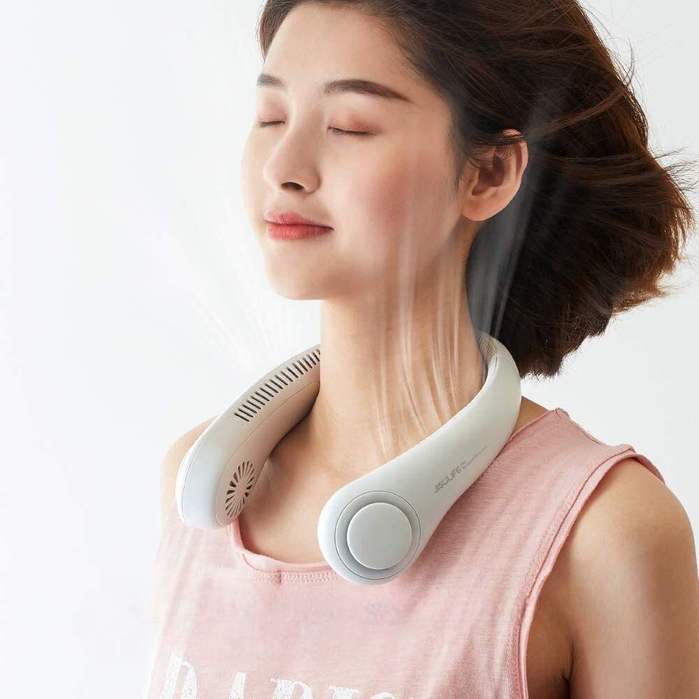 Portable Bladeless Neck Fan – Hands-Free Cooling