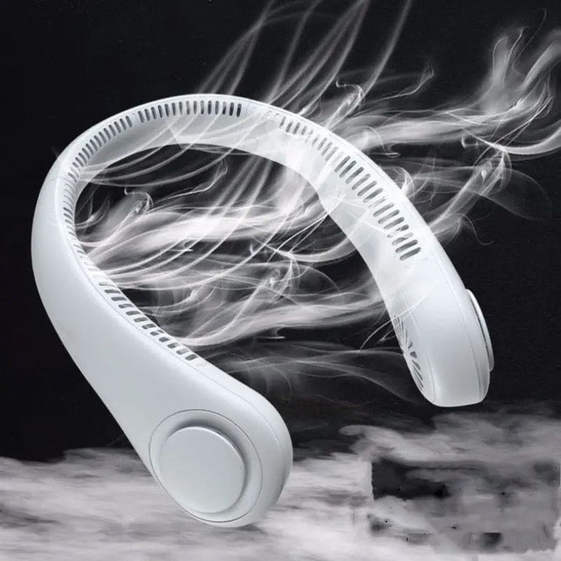 Portable Bladeless Neck Fan – Hands-Free Cooling