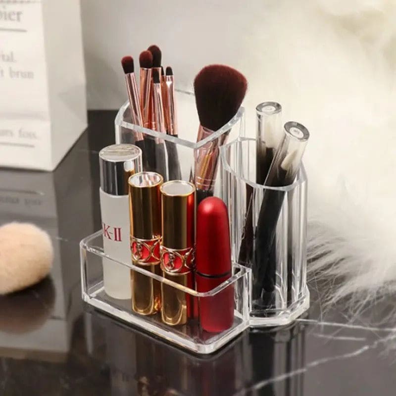 Transparent Acrylic Makeup Organizer – Cosmetic Storage Holder