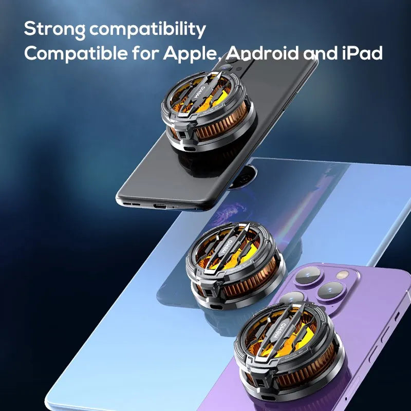 MEMO CX07 RGB Semiconductor Phone Game Cooler Mobile Cooling Fan For Gaming