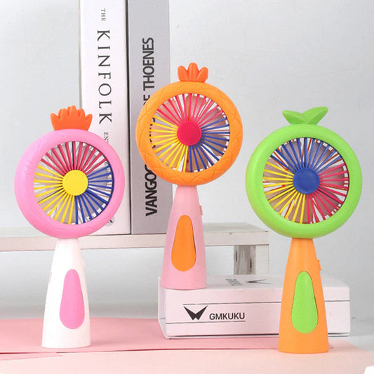 Mini Handheld Rechargeable Fan – Cute Portable Cooling Fan for Kids