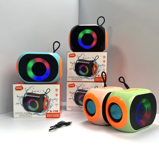 Portable Bluetooth Speaker A-718 with RGB Lights